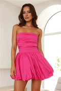 Upon A Cloud Strapless Mini Dress Pink