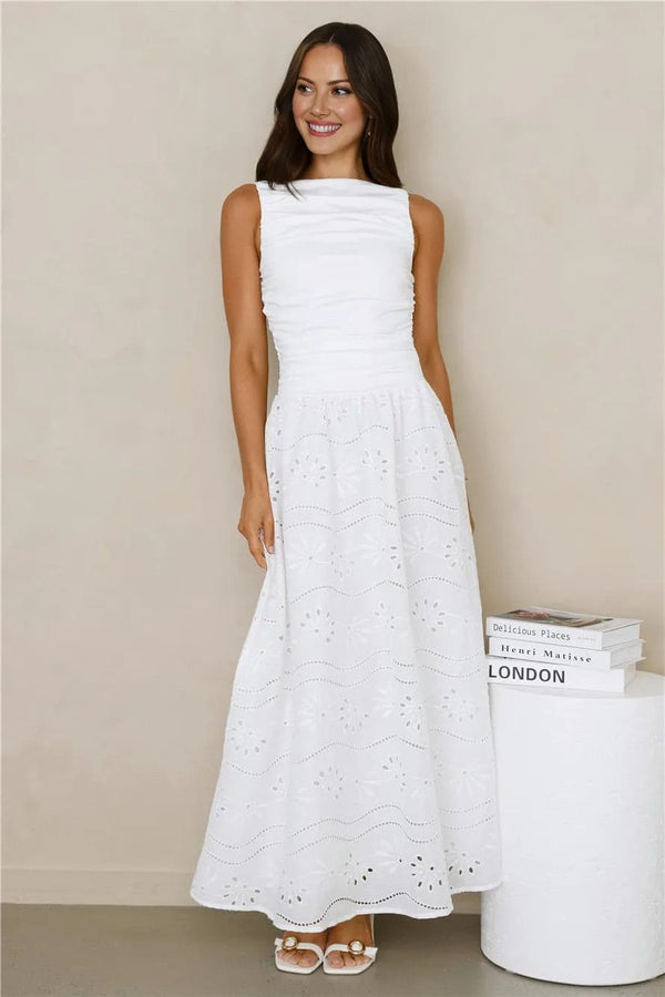 Soft Daydreams Maxi Dress White