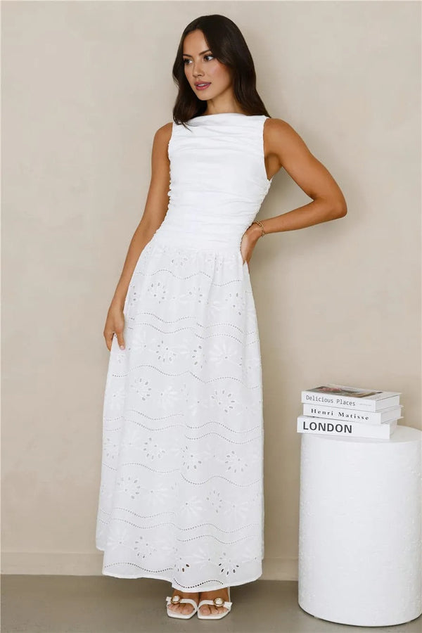 Soft Daydreams Maxi Dress White