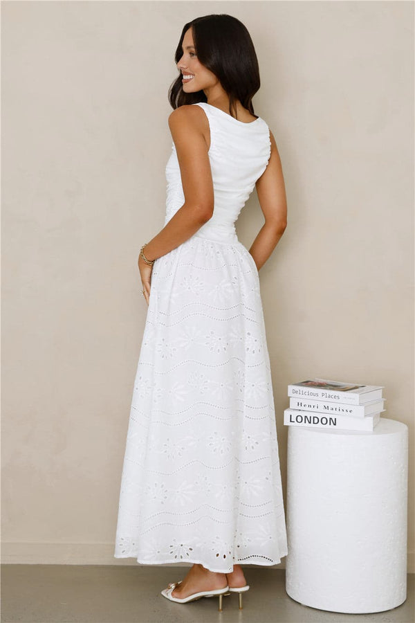 Soft Daydreams Maxi Dress White